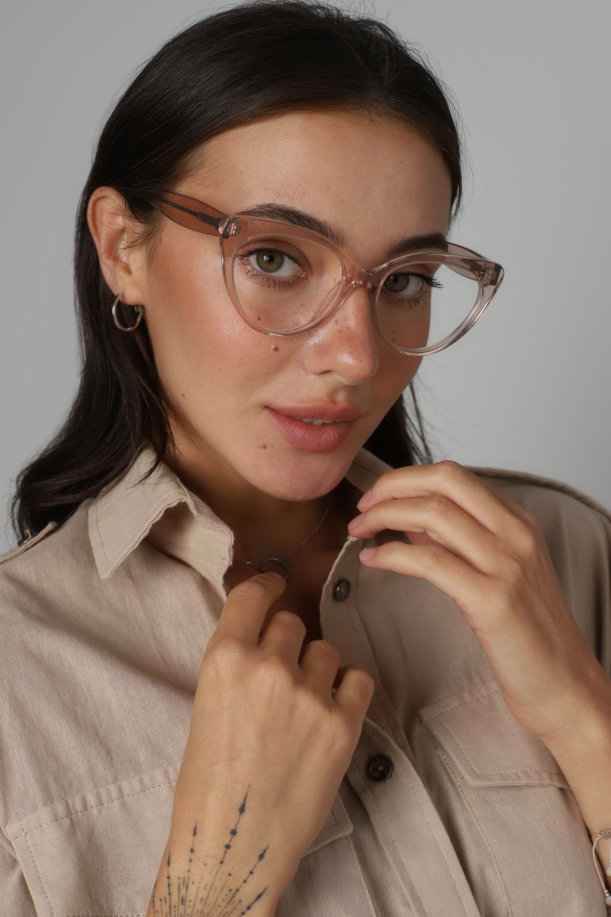  Rebecca Minkoff Women's Brooke 1 Cat-Eye Prescription Eyewear  Frames, Ivory, 51mm, 17mm : Clothing, Shoes & Jewelry
