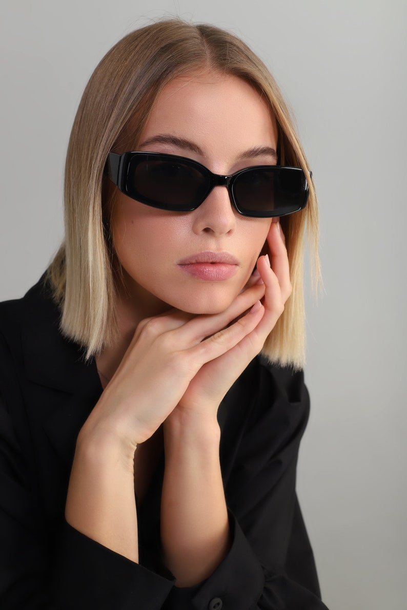 Rectangle cat eye sunglasses for ladies Etsy