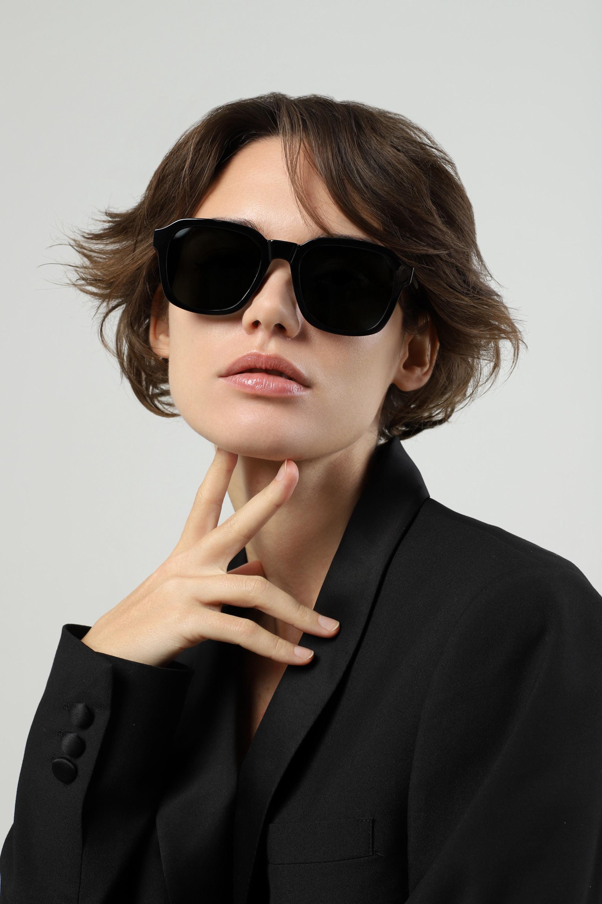 Oversized Square Sunglasses Women UV400 Polarized with Case & Cloth Designer Oversized Square Sunglasses For Women ... From  main image 4