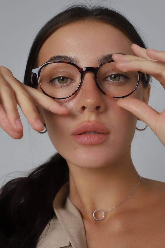 Emular Colibrí guirnalda Gafas de lectura redondas mujer hombre con lentes graduadas o - Etsy España