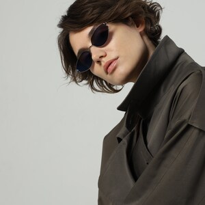 metal sunglasses women men slim design