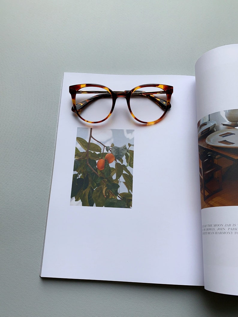 Oversized Round Glasses Frames: Tortoise Shell, Blue Light Blocking - Etsy