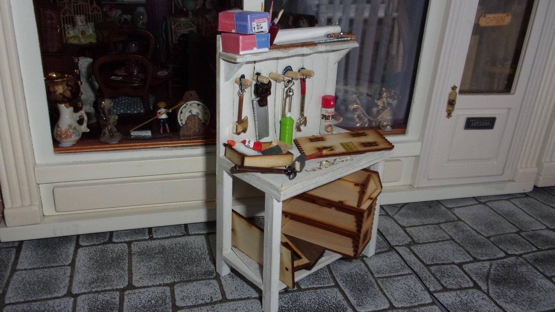 Melody Jane Dollhouse Electric Meter - 1:12 Scale Miniature Garage Kitchen Wall Accessory, Resin, Approx. 33mm Height - View #6