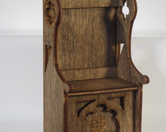 Gothic Chair 1:12th Dolls House