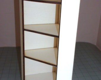 Shop Corner Shelves 3 Shelves  1:12th Dolls House