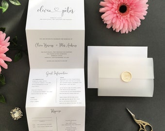 Concertina Invites Etsy