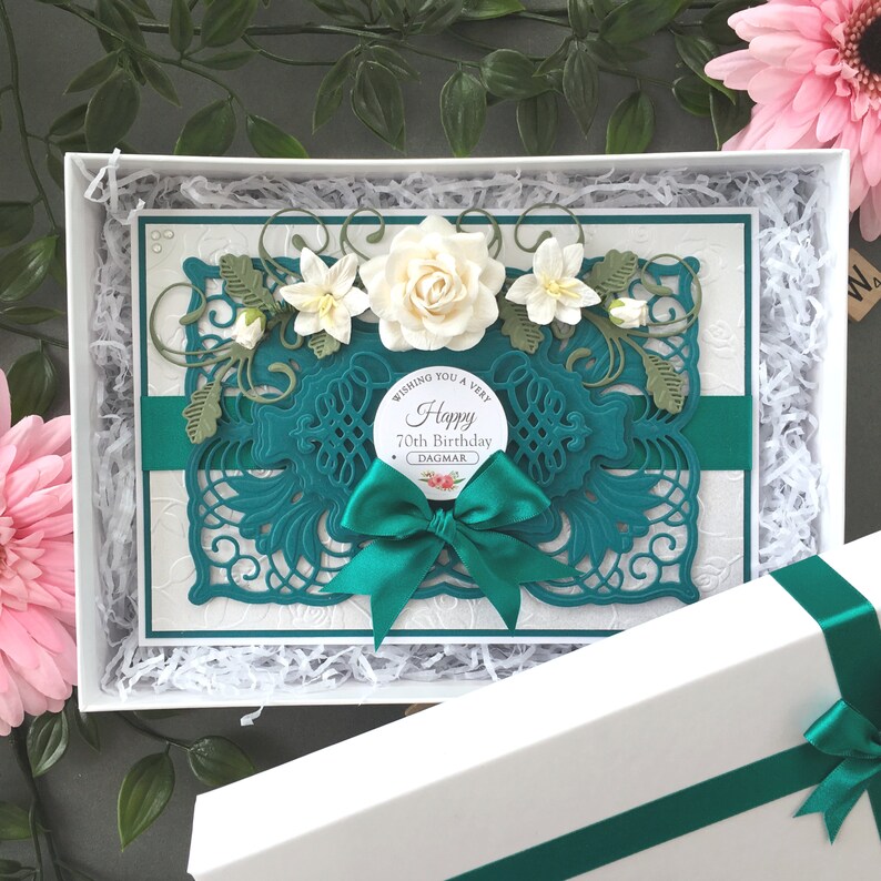 Boxed Birthday Card Luxury Handmade Birthday Card Etsy