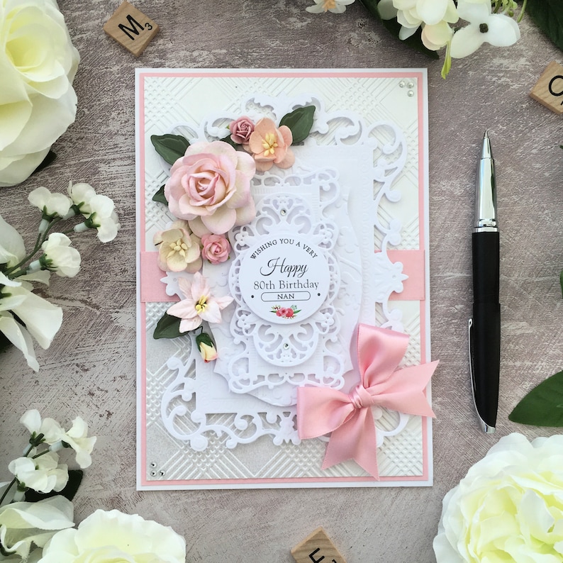 Boxed Birthday Card Personalised Birthday Card Luxury Etsy