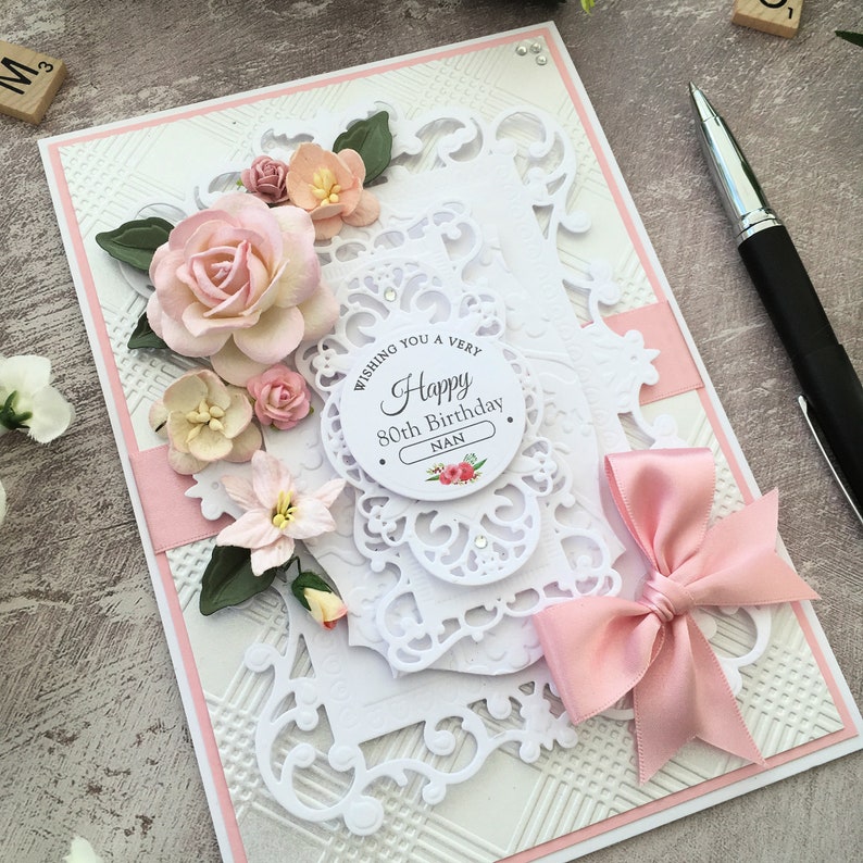 Boxed Birthday Card Personalised Birthday Card Luxury Etsy