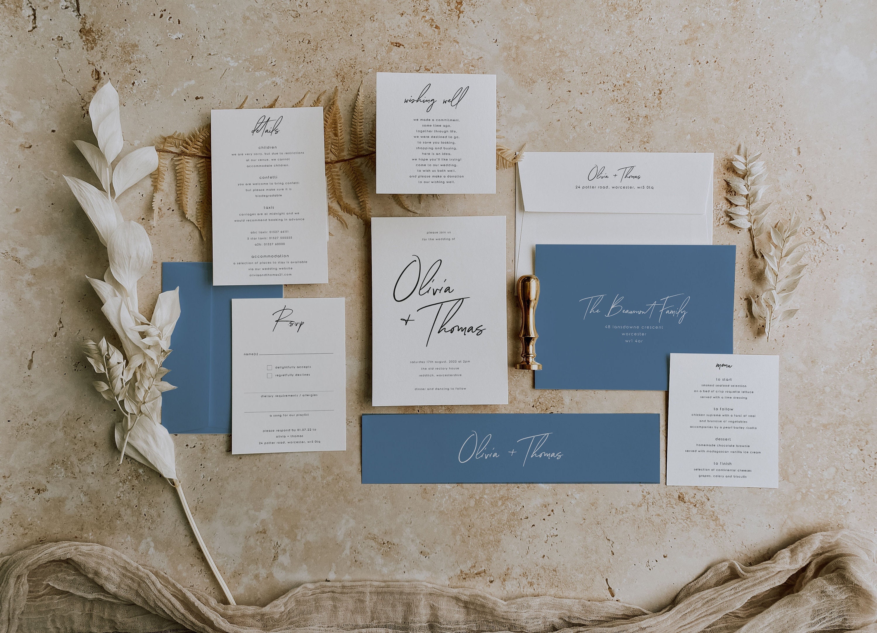 Como Pedir El Tick Azul En Instagram Suite de invitación de boda moderna invitación de boda con - Etsy México