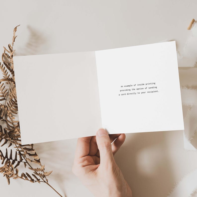 Birthday Card, Simple Birthday Card, Modern Birthday Card, Happy Birthday Card, Greetings Card, Card for Her, Card for Him, Cute Card image 4