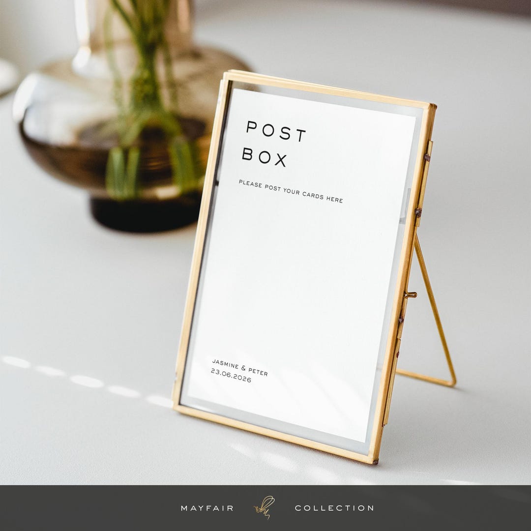 Personalized Wedding Post Box Sign: 5 Designs, 3 Sizes (no Frame) - Etsy UK