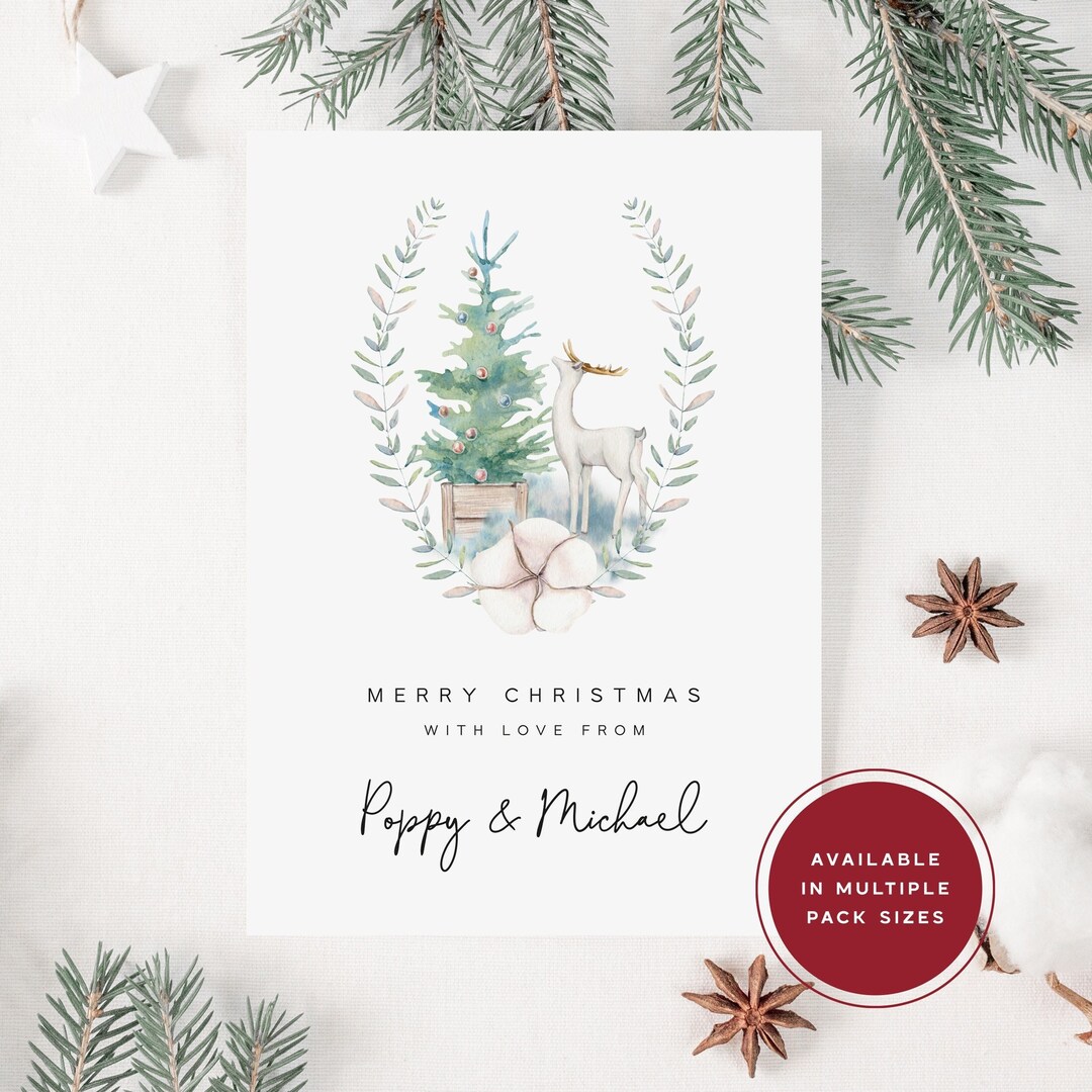 Personalised Christmas Card Pack, Christmas Card Packs UK, Christmas