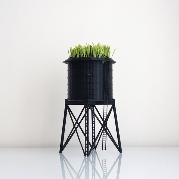 New York City Water Tower Pot / Wheatgrass Planter - Small by TO+WN DESIGN
