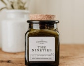 Apothecary Soy Candles - "The Nineties" Cucumber Melon Clean Scent Nostalgic Candle Mallrat Honeydew Melon Watery Cucumber 90's Grunge