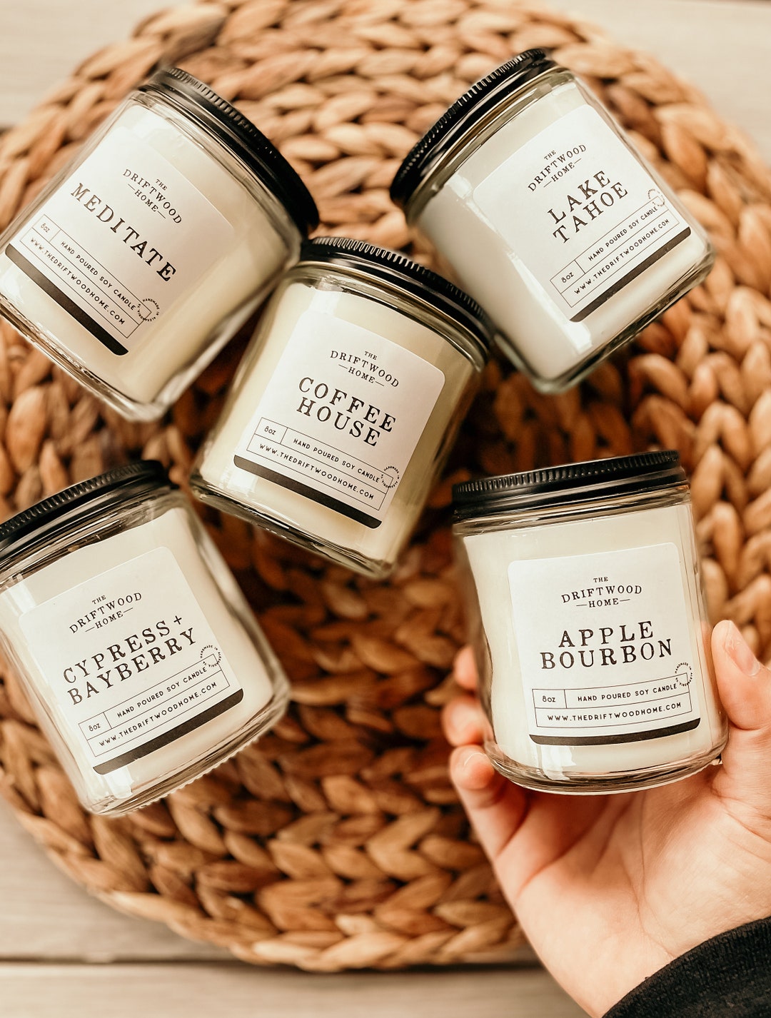 ON SALE Soy Candles Clear Jar 8oz Candles Discontinued Soy Etsy