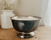 Vintage Vessel Candles - "Driftwood" Silver Trophy Cup Soy Candles Natural Driftwood Musk Spicy Citrus Musk Moss Man Cave Driftwood