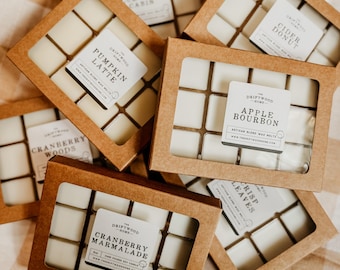 Artisan Soy Wax Melts - 12 pc Candybox Waxmelts / Strong Scented Wax Melts / Soy Wax Melts / Gift Set / Stocking Stuffer Flameless Fragrance