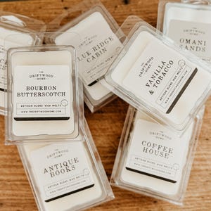 Artisan Soy Wax Melts - Clamshell Waxmelts / Strong Scented Wax Melts / Soy Wax Melts / Gift Set / Stocking Stuffer / Flameless Fragrance
