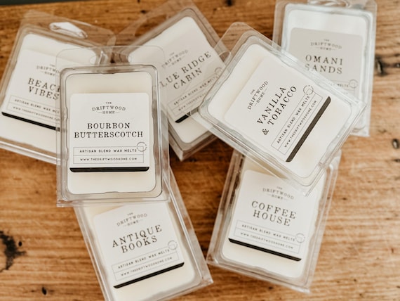 Artisan Soy Wax Melts - Clamshell Waxmelts / Strong Scented Wax Melts / Soy Wax Melts / Gift Set / Stocking Stuffer / Flameless Fragrance