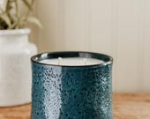 Pottery Bowl Candle - "Miami Nights"Tropical Citrus, Warm Vanilla, Sandalwood, Masculine Scent, Exotic Vibes, Gift for Him Florida Nightclub
