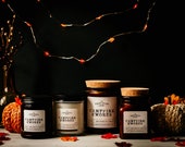 Autumn/Fall Soy Candles -Campfire S'mores Spooky Fall Candles Toasted Smokey Marshmallow Dark Chocolate Graham Cracker Honey Vanilla Candles