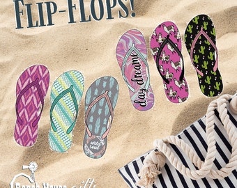 Flag Of Guadeloupe Cool Flip Flops For Children Adults Men And Women Beach Sandals Pool Party Slippers