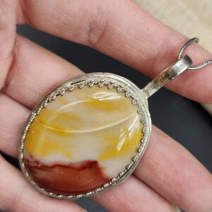 Desert Sunrise — Mookaite Jasper Pendant | Sterling Silver Stone Necklace bild 14