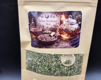 Wise Woman Tea - Mélange d'infusion de plantes, 1 oz de tisane séchée biologique