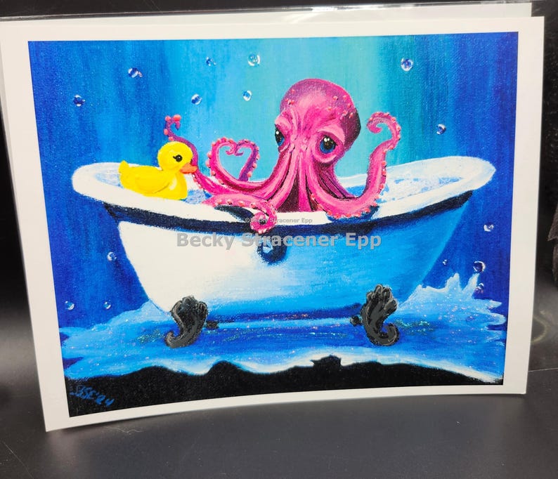 Splish Splash - Embellished Art Print 8x10 by Becky Stracener Epp immagine 6