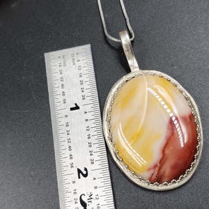Desert Sunrise — Mookaite Jasper Pendant | Sterling Silver Stone Necklace bild 4