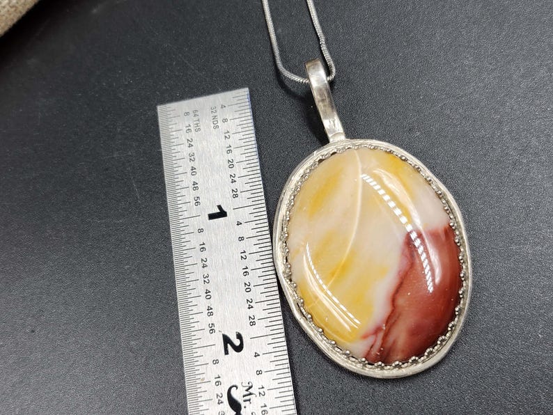 Desert Sunrise — Mookaite Jasper Pendant | Sterling Silver Stone Necklace bild 4