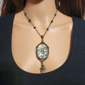 The Clockwork Masquerade — Steampunk Unicorn Necklace & Matching Earrings Set image 12