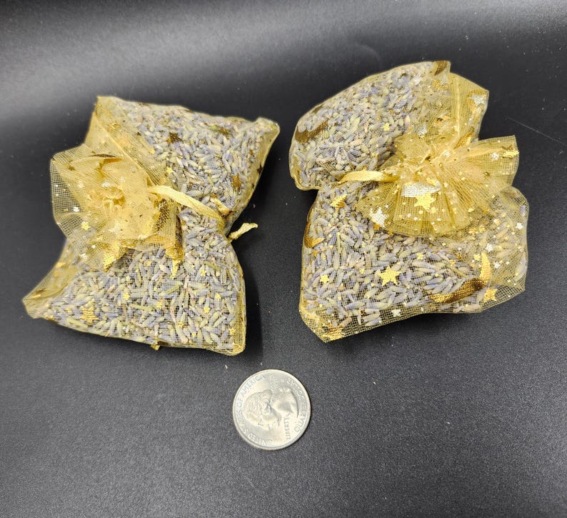 Bolsitas de lavanda, 2 bolsitas de hierba de lavanda francesa seca de 0,5 oz cada una imagen 4