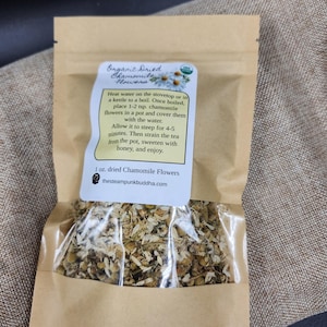 Organic Chamomile Flower Tea, 1 oz Dried Loose Leaf Bild 7