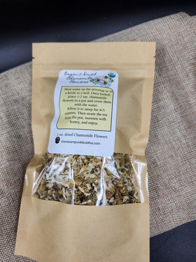 Organic Chamomile Flower Tea, 1 oz Dried Loose Leaf Bild 7