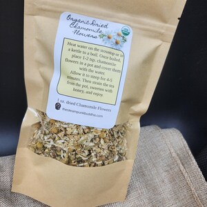 Organic Chamomile Flower Tea, 1 oz Dried Loose Leaf Bild 8