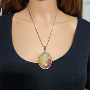 Desert Sunrise — Mookaite Jasper Pendant | Sterling Silver Stone Necklace bild 13