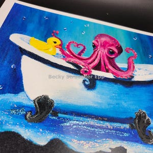 Splish Splash - Embellished Art Print 8x10 by Becky Stracener Epp immagine 3