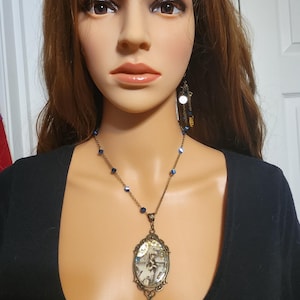 The Clockwork Masquerade — Steampunk Unicorn Necklace & Matching Earrings Set image 15