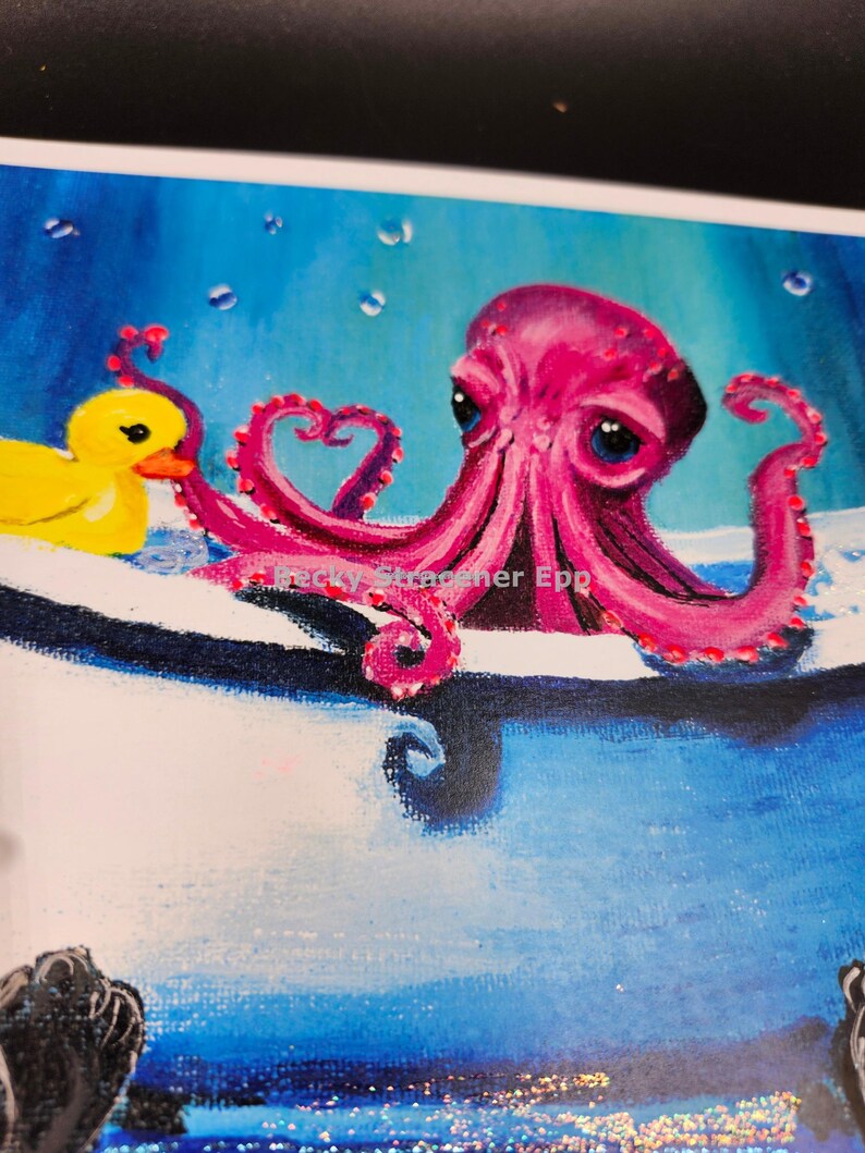 Splish Splash - Embellished Art Print 8x10 by Becky Stracener Epp immagine 4