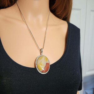 Desert Sunrise — Mookaite Jasper Pendant | Sterling Silver Stone Necklace bild 10