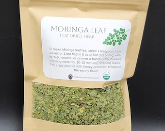 Moringa Leaf, 1 oz Organic Dried Herb Tea