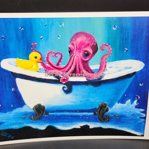 Splish Splash - Embellished Art Print 8x10 by Becky Stracener Epp immagine 1