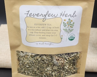 Feverfew, 1 oz Dried Feverfew Herb
