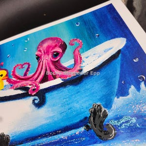 Splish Splash - Embellished Art Print 8x10 by Becky Stracener Epp immagine 5