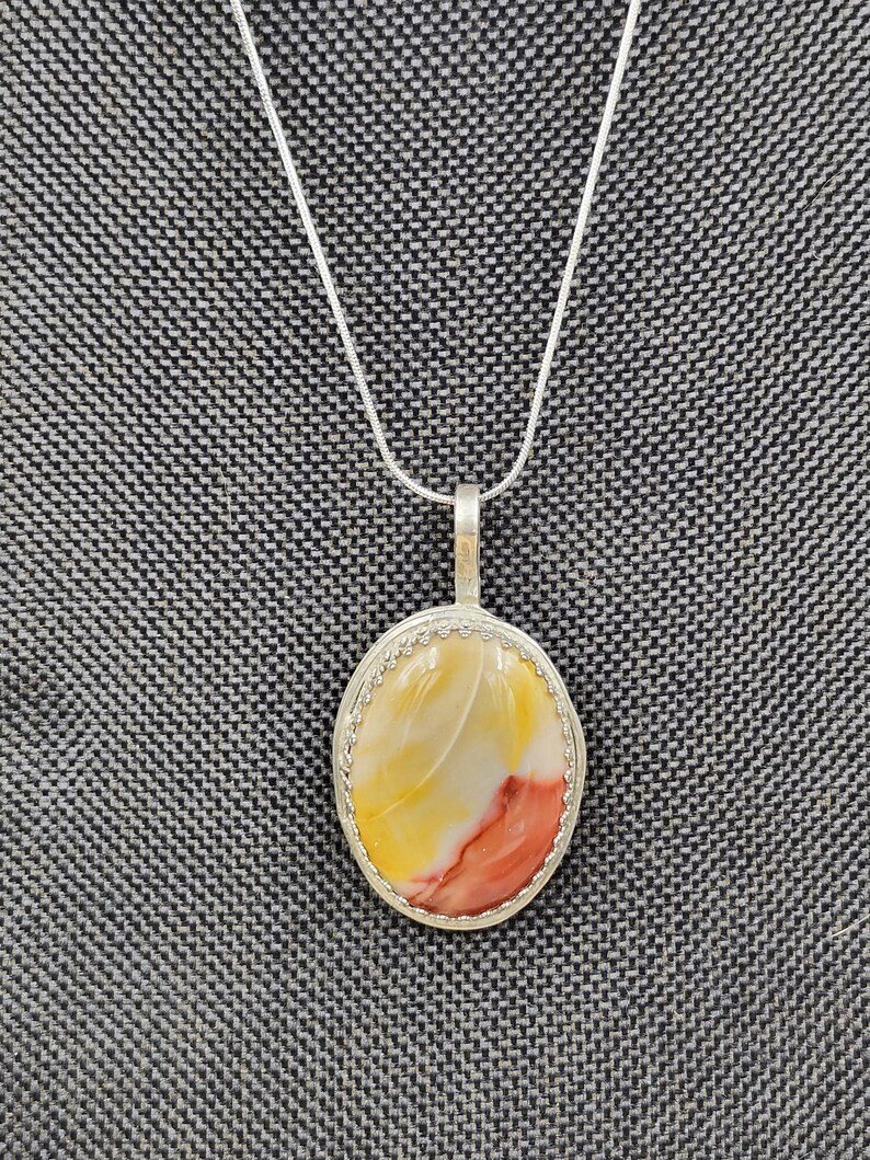 Desert Sunrise — Mookaite Jasper Pendant | Sterling Silver Stone Necklace bild 16