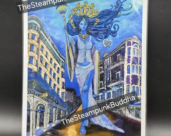 Aza Azure - Original Art Print 8x10 by Rebecca Epp