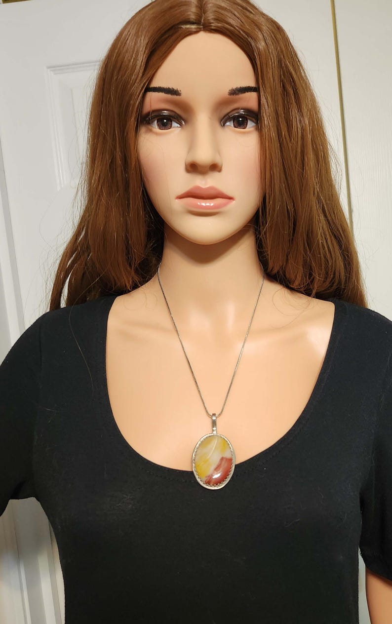 Desert Sunrise — Mookaite Jasper Pendant | Sterling Silver Stone Necklace bild 17