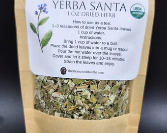 Yerba Santa, 1 oz Organic Dried Herb Tea